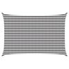 vidaXL Sunshade Sail Anthracite and White 3 x 5 m HDPE