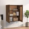 vidaXL Wall Cabinet Brown Oak 69.5x32.5x90 cm Engineered Wood