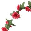 vidaXL Flower Garlands 6 pcs Spring Rose Red 250 cm