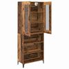 vidaXL Highboard Old Wood 69.5 x 34 x 180 cm Engineered Wood