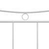 vidaXL Bed Frame without Mattress White Metal 90x200 cm