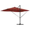 vidaXL Umbrella Terracotta 352 x 251 x 265 cm Polyester and Aluminium