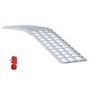 vidaXL Loading Ramp Folding Silver 230 x 44 x 13 cm Aluminium