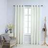 vidaXL Blackout Curtains with Rings 2 pcs Velvet Cream 140x245 cm