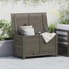 vidaXL Outdoor Cushion Box Brown 100x50x56 cm Solid Wood Fir