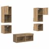 vidaXL TV Wall Units 8 pcs Artisan Oak Engineered Wood