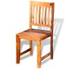 vidaXL Dining Chairs 6 pcs Solid Wood
