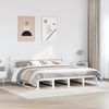 vidaXL Bed Frame without Mattress White 200x200 cm Solid Wood Pine