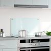 vidaXL Kitchen Backsplash Milk 70 x 40 cm Tempered Glass