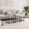 vidaXL Nesting Coffee Tables 3 pcs Sonoma Oak Engineered Wood
