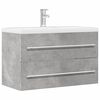 vidaXL Sink Cabinet Concrete Grey 80x38.5x48 cm Engineered Wood