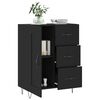 vidaXL Sideboard Black 69.5x34x90 cm Engineered Wood