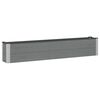 vidaXL Garden Raised Bed Grey 200 x 30 x 36 cm alu.