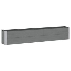 vidaXL Garden Raised Bed Grey 200 x 30 x 36 cm
