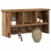 vidaXL Wall-Mounted Coat Rack Old wood 50 x 16 x 26 cm Engineered wood