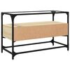 vidaXL TV Cabinet with Glass Top Sonoma Oak 80x35x51 cm Engineered Wood