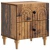 vidaXL Bedside Cabinet Old Wood 43 x 34.5 x 48 cm Engineered Wood