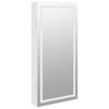 vidaXL Mirror Jewellery Cabinet with LED Lights Wall Mounted White