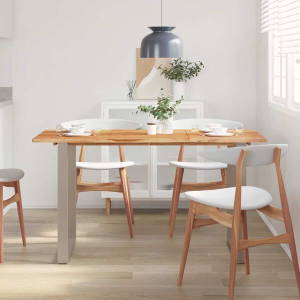 vidaXL Dining Table 140x70x76 cm Solid Acacia Wood