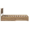 vidaXL Bed Frame with Drawer Artisan Oak 90 x 200 cm Engineered Wood