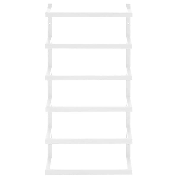 vidaXL Towel Rack White 24x12x48 cm Steel