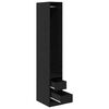 vidaXL Wardrobe with Drawer Black Oak 50 x 30 x 200 cm Engineered Wood