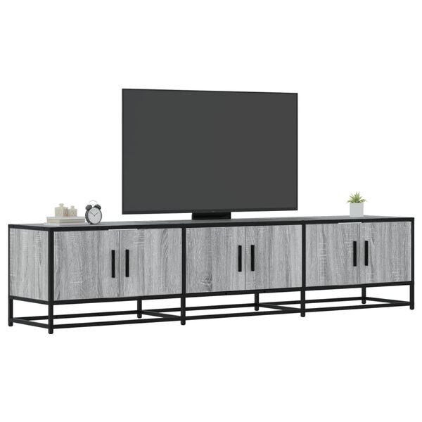 vidaXL TV Cabinet Grey Sonoma 180x35x41 cm Engineered Wood