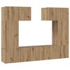 vidaXL TV Cabinet Set Wall-mounted 6 pcs Artisan oak 80 x 30 x 30 cm
