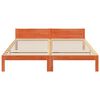 vidaXL Bed Frame without Mattress Wax Brown 160x200 cm Solid Wood Pine