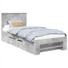 vidaXL Bed Frame Concrete Grey 80 x 200 cm Engineered Wood