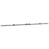 vidaXL Sliding Door Hardware Kit 427 cm Steel Black