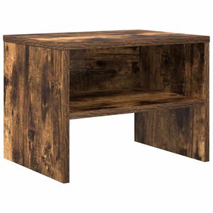 vidaXL Bedside Cabinet Smoked Oak 40x30x30 cm Engineered Wood