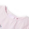 Kids' T-shirt with Cap Sleeves Soft Pink 140