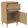 vidaXL Bedside Cabinet with Drawer 2 pcs Artisan Oak 40 x 35 x 70 cm