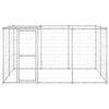vidaXL Outdoor Dog Kennel Galvanised Steel with Roof 7.26 m²