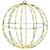 vidaXL Ball with 192 LEDs 2 pcs Warm white 43.5 cm Metal