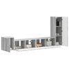 vidaXL TV Cabinet Set Wall-mounted 3 pcs Grey Sonoma Engineered Wood