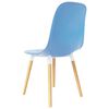 vidaXL Dining Chairs 2 pcs Blue Plastic