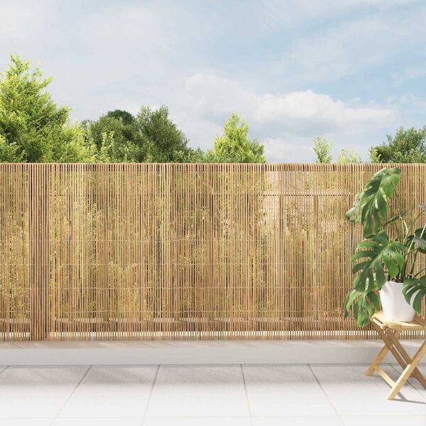 vidaXL Bamboo Fence Natural 600 x 125 cm Bamboo