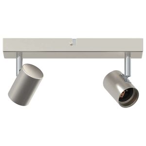 vidaXL Ceiling Spotlight Brushed nickel 26 x 6.5 x 11.5 cm Steel
