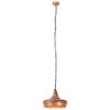 vidaXL Industrial Hanging Lamp Copper Iron & Solid Wood 26 cm E27