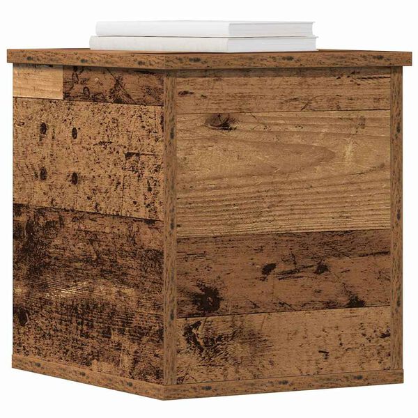 vidaXL Storage Box Old Wood 30 x 35 x 35 cm Engineered Wood