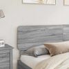 vidaXL Headboard Grey Sonoma 200 cm Engineered wood