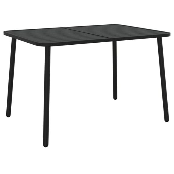 vidaXL Garden Table Anthracite 110x80x71 cm Steel