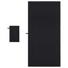 vidaXL Sports Towel Set 2 pcs Black Fabric