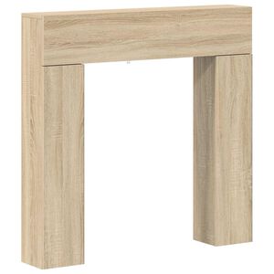 vidaXL Fireplace Surround Sonoma Oak 102 x 18 x 100.5 cm