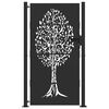 vidaXL Garden Gate with Lock Black 85 x 180 cm Powder-coated steel