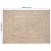 vidaXL Area Rugs Rectangular Natural and White 240 x 340 cm Jute