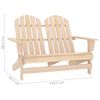 vidaXL 2-Seater Garden Adirondack Chair Solid Fir Wood