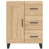 vidaXL Highboard Sonoma Oak 69.5x34x180 cm Engineered Wood